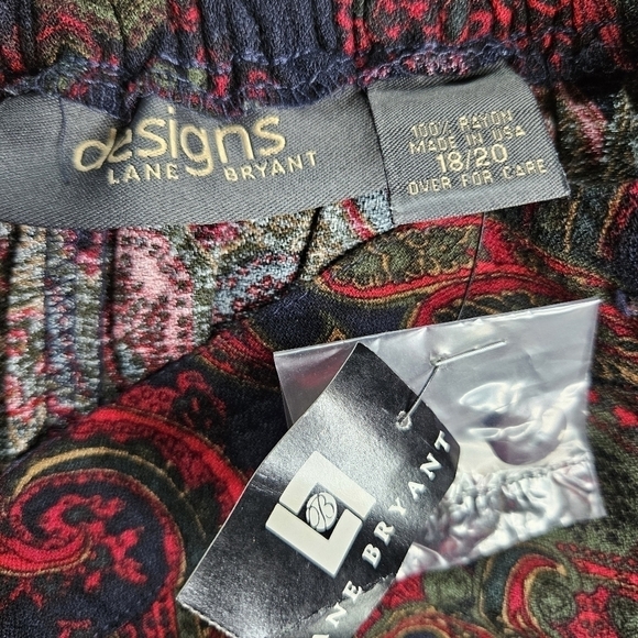 Designs Lane Bryant vintage maxi A-line skirt size 18/20 NEW with tags - Picture 6 of 7